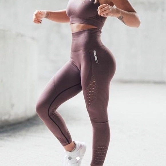 Gymshark Energy Seamless Leggings (Purple Wash) - Picture 7 of 7